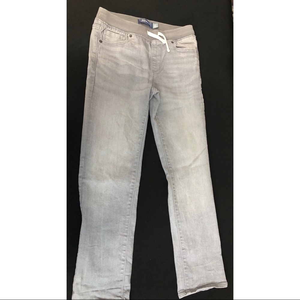 Oh navy karate style gray jeans